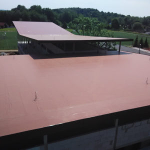 Plochá střecha, sportovní centrum Jičín